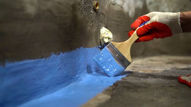 Commercial Exterior Waterproofing project at a Lakeview, NY business property by SJ Waterproofing Pros